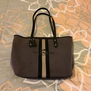 Coach Black and Gray Women's Tote Bag w/Dust Bag
